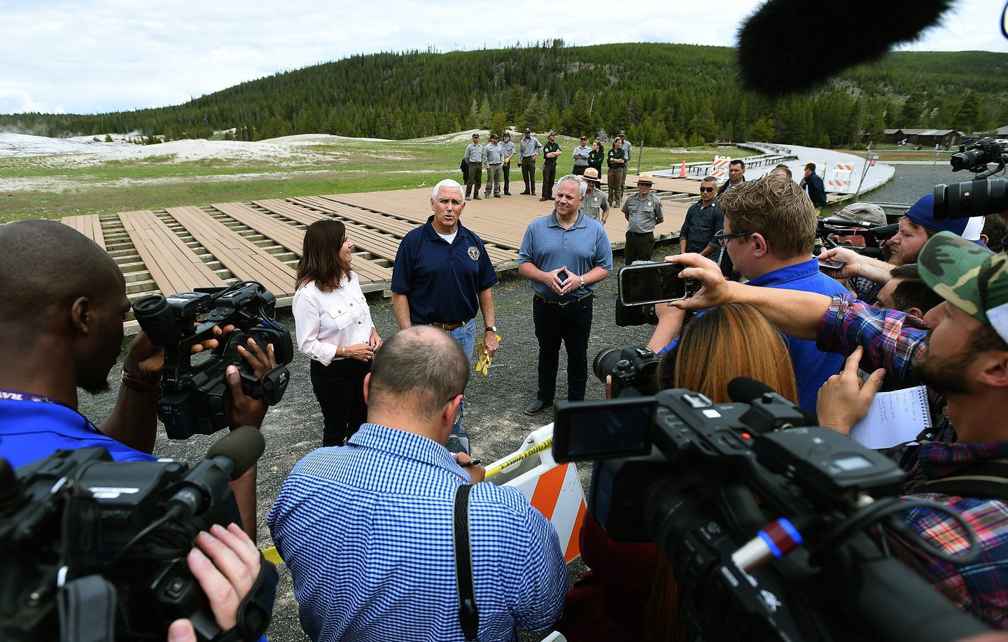 Pence in Yellowstone